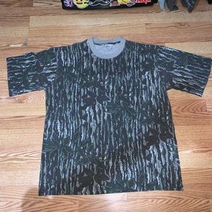 90s Camo tree single stitch pocket tee